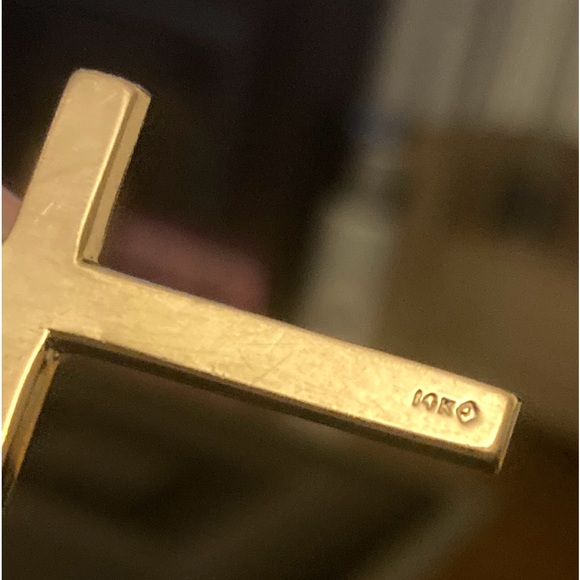 Vintage 14k Yellow Gold Cross Pendant - Picture 2 of 13